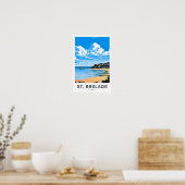 Poster St. Brelade Jersey Travel Imprimer (Cuisine)