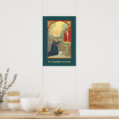 Poster St. Camillus priant devant un crucifix (M 020) (Cuisine)