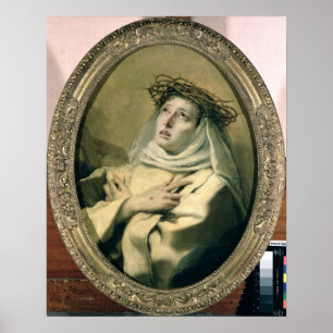 Poster St Catherine de Sienne, c.1746