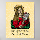 Poster St. Cecilia avec Hymn Board (Nuremberg) (Devant)