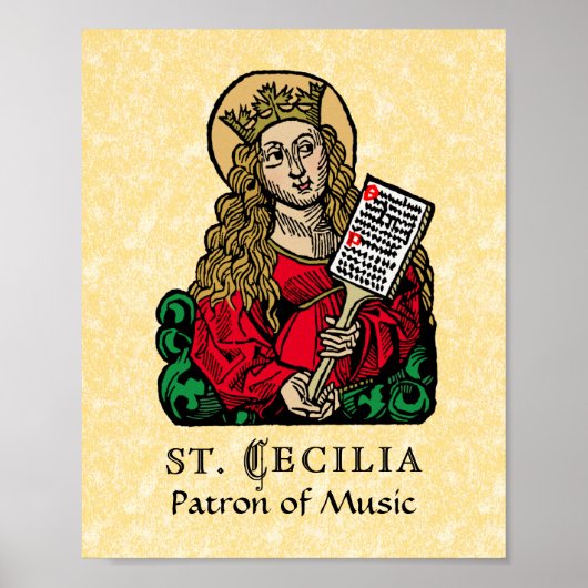 Poster St. Cecilia avec Hymn Board (Nuremberg) (Devant)