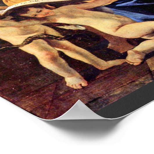 Poster St. Cecilia By Poussin Nicolas (Meilleure Qualité) (Coin)