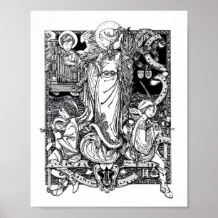 Poster St Cecilia de Rome 8" x 10" copie