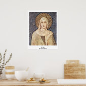 Poster St. Clare Par Simone Martini (Cuisine)