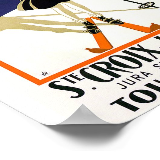 Poster St. Croix Suisse Ski Vintage (Coin)