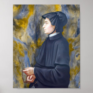 Poster St Elizabeth Ann Seton Saint catholique