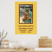 Poster St. Florian avec seau (Fumée ; M 019) (Cuisine)