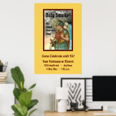Poster St. Florian avec seau (Fumée ; M 019) (Bureau à domicile)