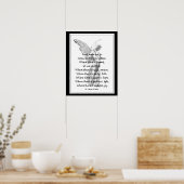 Poster St. Francis of Assisi Prayer with Angel (Cuisine)