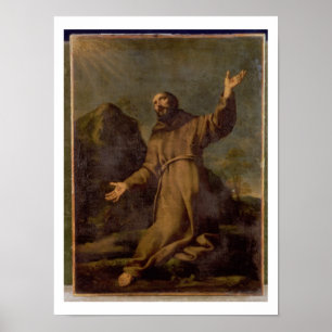 Poster St. Francis Receiving the Stigmata
