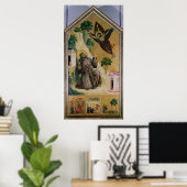 Poster St. Francis recevant la Stigmata, c.1295-1300 (Bureau à domicile)