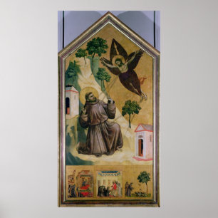 Poster St. Francis recevant la Stigmata, c.1295-1300