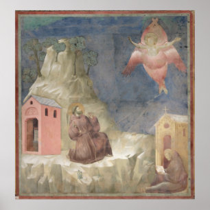 Poster St. Francis reçoit la Stigmata, 1297-99