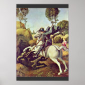 Poster St. George Combattant Le Dragon Par Raffael (Devant)
