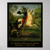 Poster St. George Combattre le dragon par Raphaell (Devant)