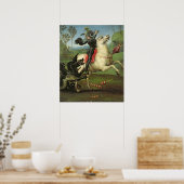 Poster St. George en lutte contre le dragon (Cuisine)