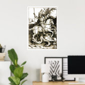 POSTER ST GEORGE ET DRAGON (Bureau à domicile)