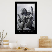Poster St George et Dragon, style galerie (Cuisine)
