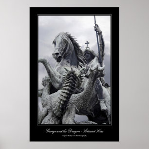 Poster St George et Dragon, style galerie