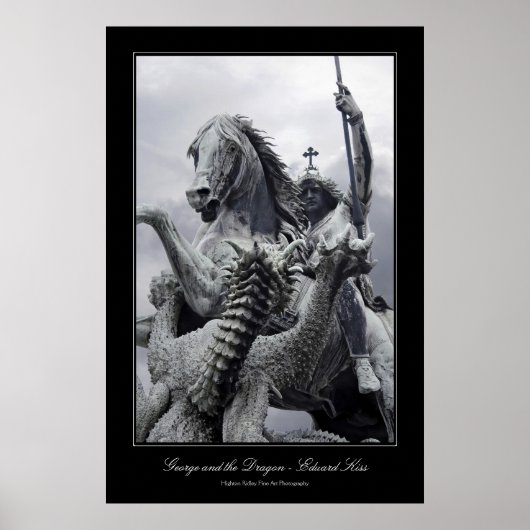 Poster St George et Dragon, style galerie (Devant)