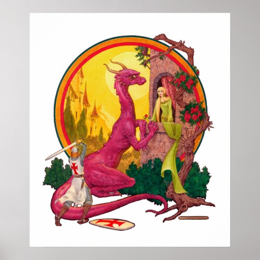 Poster St. George et l'affiche du dragon (Devant)