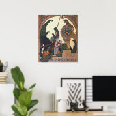 Poster St George et le Dragon - Heinrich Lefler (Bureau à domicile)