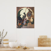 Poster St George et le Dragon - Heinrich Lefler (Cuisine)