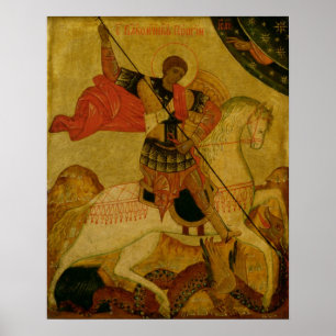Poster St George massacrant le dragon