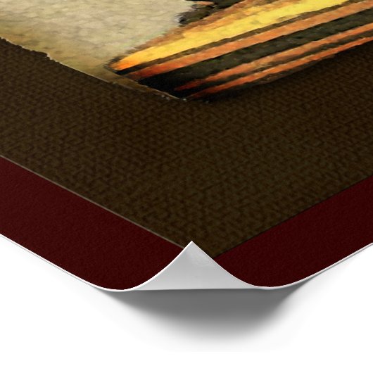 Poster St George pose le dragon Art Imprimer (Coin)