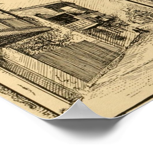 Poster St. George Street, St. Augustine, Floride (Coin)