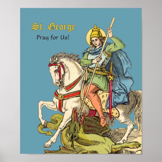 Poster St. George sur le cheval (BS 01) (Devant)
