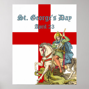 Poster St. George sur le cheval (BS 01)