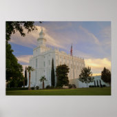 Poster St George Utah, LDS Temple (Devant)