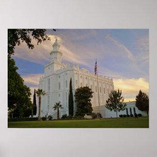 Poster St George Utah, LDS Temple