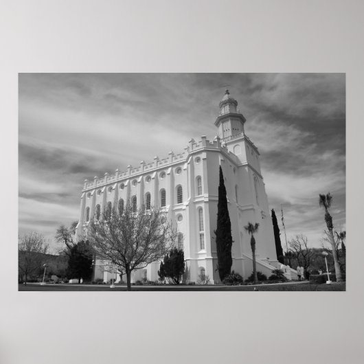 Poster St. George, Utah LDS Temple (Devant)