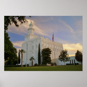 Poster St George Utah, temple de LDS