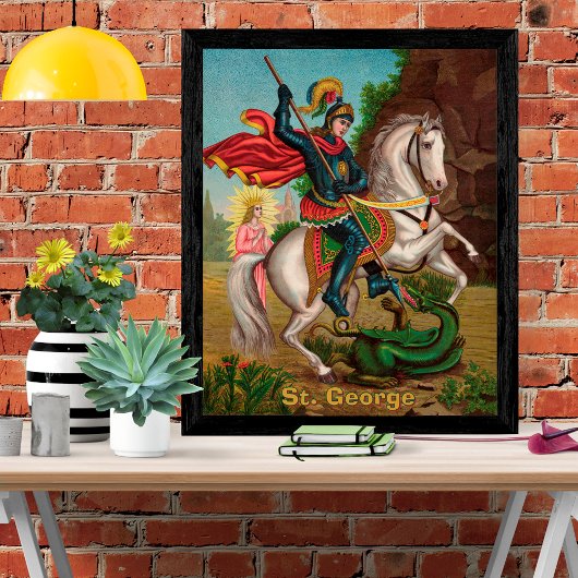 Poster St. Georges sauve la princesse