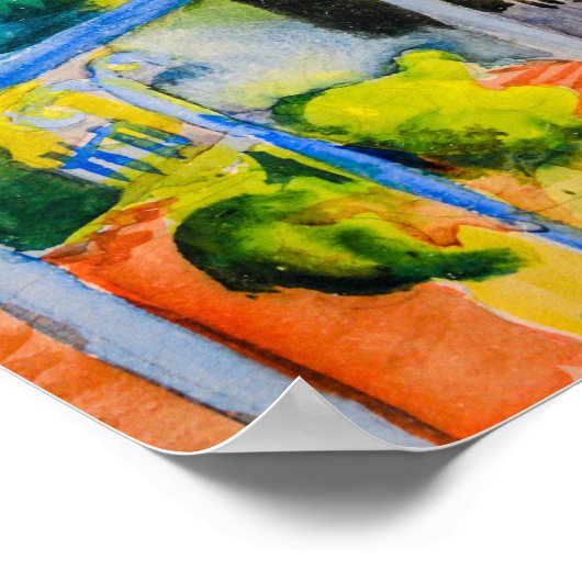 Poster St Germain près de Tunis | Auguste Macke | (Coin)