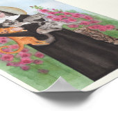 Poster St. Gertrude Chat Lady Petite Art Imprimer Miranda (Coin)