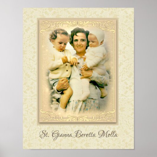 Poster St. Gianna Beretta Molla Catholic Mother (Devant)