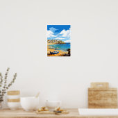 Poster St Ives Cornwall Angleterre Illustration de voyage (Cuisine)