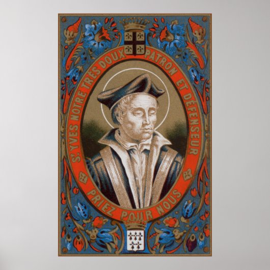 Poster St. Ivo de Kermartin (M 005) (Devant)