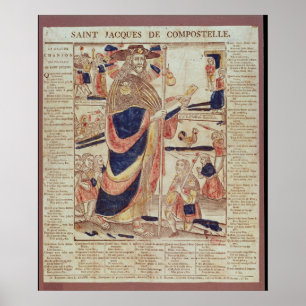 Poster St James de Compostela, c.1824