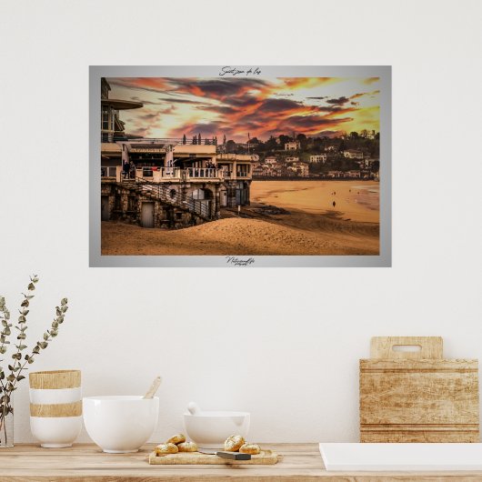 Poster St jean de luz (Cuisine)