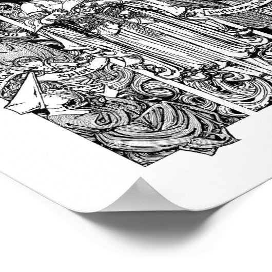 Poster St. Joan avec Sts. Louise et Francis de Sales (Coin)