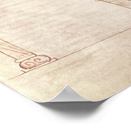 Poster St. John Cassian écrit et des moines offre (Coin)