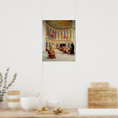 Poster St John Chrysostom exilé par l'impératrice Eudoxia (Cuisine)