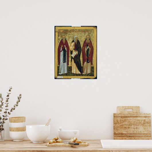 Poster St. John Climacus Saint Jean de Damas (Cuisine)