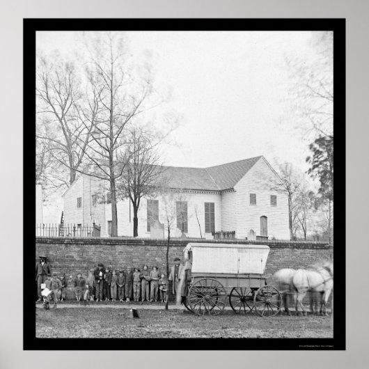 Poster St. John's Church à Richmond, VA 1865 (Devant)