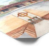 Poster St. John's Church Evansville, WI - 8x10 Imprimer (Coin)